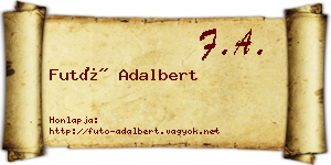 Futó Adalbert névjegykártya