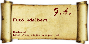 Futó Adalbert névjegykártya